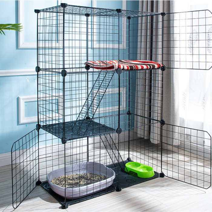 Tucker Murphy Pet™ Boyan 3 Tier Cat Cage & Reviews Wayfair